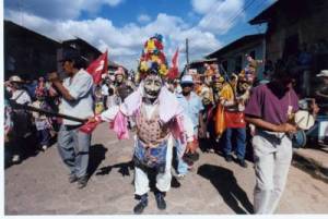 El Güegüense street procession in Nicaragua